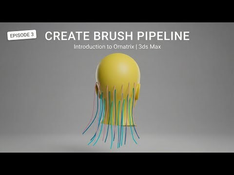Introduction to Ornatrix 9 3ds Max | Create Brush pipeline| Part 3 | Guide Planting & Grouping in