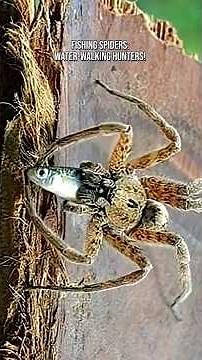 Fishing Spiders: Water-Walking Hunters! #fishing #spider #strange #animals #nature #facts