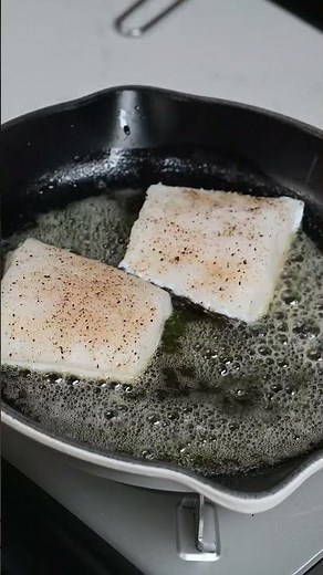 Delicious pan-seared Chilean sea bass in 15 minutes