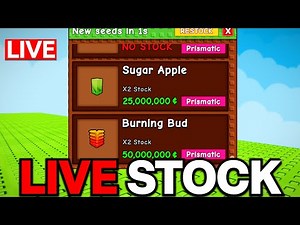 LIVE 🔴 GROW A GARDEN STOCK 24/7! (GEAR, WEATHER, SEEDS)