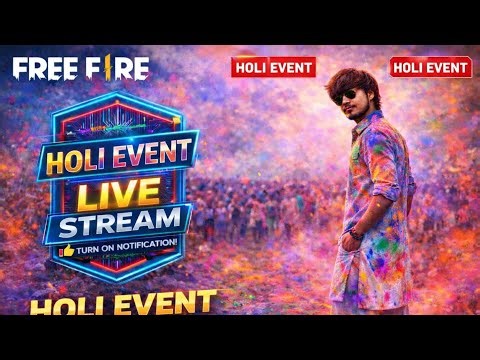 🌈 Garena Free Fire: HUGE HOLI EVENT LIVE! 🎨 (Don't Miss Out)