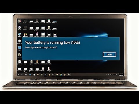 How to Fix Battery Low Notification is Not Showing in Windows 10 Laptop