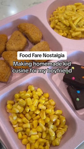 Throwing it back to childhood with a homemade nostalgic kid cuisine! 🌟🍽️ #TasteofNostalgia #HomemadeKidCuisine