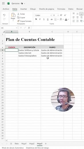 Función Secuencia evita errores en códigos Contables #excel #Secuencia #contabilidad #plandecuentas #codigoscontables