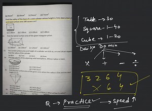 Find the lateral surface area of the given triangular prism.... | Filo