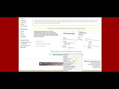 How to Fill Out Your Resume in Naviance