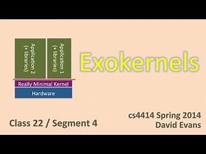 Exokernels (and beyond?)