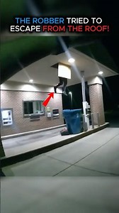 The robber tried to escape from the roof!😲👮🚓🚨