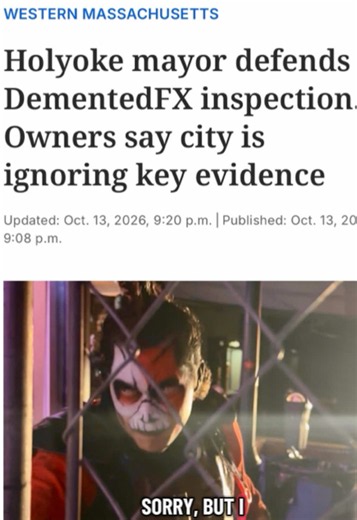 Is DementedFX open? Yes. But here’s what you need to know about an ongoing situation with the city. Reported by @Reporter Heather Morrison. #Massachusetts #westernmass #dementedfx #holyoke #news @DementedFX