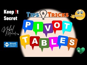 My Best 22 Pivot Tables Tips and Tricks - Master Pivot Tables
