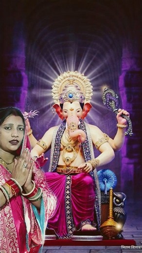 Shri ganeshay namah#Om gam ganpatea namah#Ganpat Bappa morya#🪴@Kavya Rajput 84🙏🌺