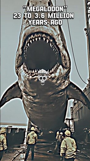 MEGALODON VS WHALES AGE COMPARISON, HUMPBACK, BLUE, SPERM WHALE,#prehistoric #dino #shorts