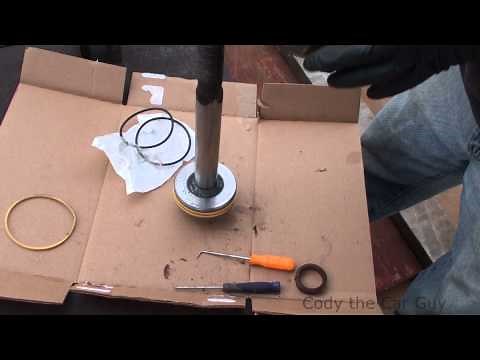 How to fix a leaking hydraulic cylinder for a fork lift part 2