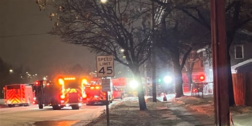 Saturday evening house fire sends 4 to the hospital