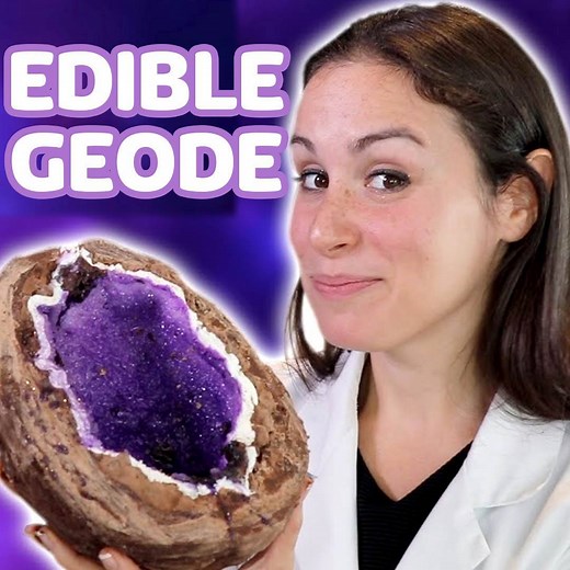 HOW to make an EDIBLE GEODE!! 💎 | HellthyJunkFood