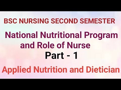 National Nutritional Program and Role of Nurse ✨ Part - 1