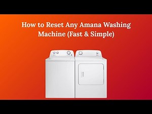 How to Reset Any Amana Washing Machine (Fast & Simple)