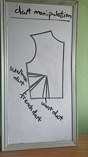 dart manipulation for beginners | sewing tutorial for beginners #shortvideo #darts