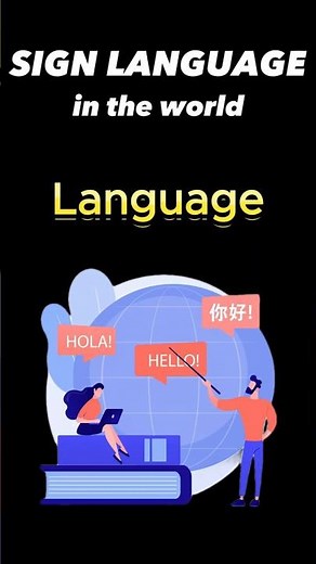 [World Sign Languages] How to Sign 'Language' in 5 Different Countries #signlanguage #shorts #sign