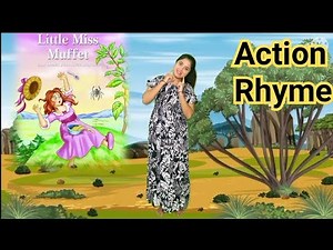 Little Miss Muffet Action Rhyme @Nidhi's Tutorial