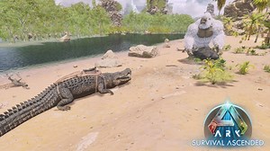 Using The Deinosuchus for Boss Fights in Ark Survival Ascended - GINX TV