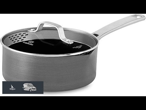 Calphalon 1943332 Classic Nonstick Sauce Pan with Cover 2.5 quart Grey
