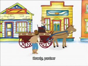 Caillou's first wedding caption