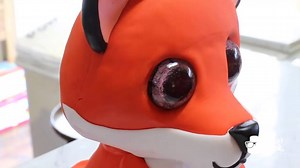6.6K views · 153 reactions | This cute little fox cake is the 5th installment in my beanie boo series is the perfect tutorial for you if you’re wanting to learn how to do a basic sitting animal cake like a dog or a cat or even a stuffed teddy bear. In this tutorial you learn how to do very simple sculpting, how to support the large cake head and how to cover the cake in fondant. https://sugargeekshow.com/news/fox-cake-tutorial/ | Sugar Geek Show | Facebook