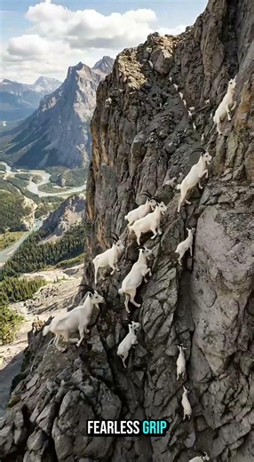 Mountain Goats Climb Impossible Cliffs Like It’s Nothing