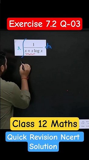 Question 03 Exercise 7.2 Integration l Class 12 Maths Integrals #integration #calculus #class12maths
