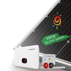 [Hot Item] Rosenpv Solar System on Grid 25kw 30kw 50kw Solar Panel Inverter and Battery Home Use
