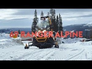 Transporting a Snow Cannon with Lynx 69 Ranger Alpine Snowmobile