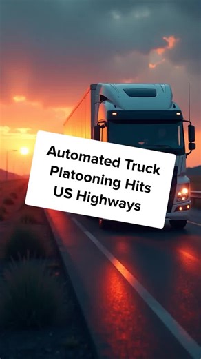 Automated truck platooning is transforming US highways. Will this tech boost efficiency or threaten jobs? Dive into the future of freight. #Trucking #Automation #Logistics #AI #USNews #SupplyChain