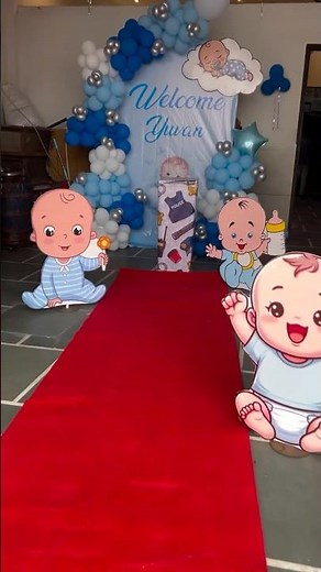 welcome baby boy decoration ideas,welcome baby boy decoration ideas at home #birthday