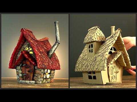 ❣DIY Fairy House Cottage Using Cardboard❣