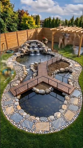 ​DIY Backyard Koi Pond & Waterfall Transformation | Step-by-Step Landscaping Ideas