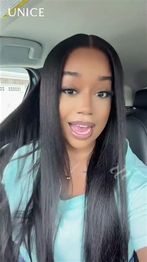 UNice Easy Install 7x5 Lace Wig Brunette Yaki Straight Hair With Elastic Drawstring