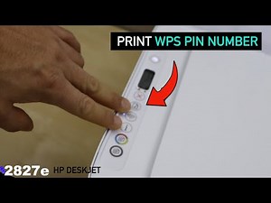 How To Print WPS PIN Number in HP DeskJet 2827e All-in-one printer?