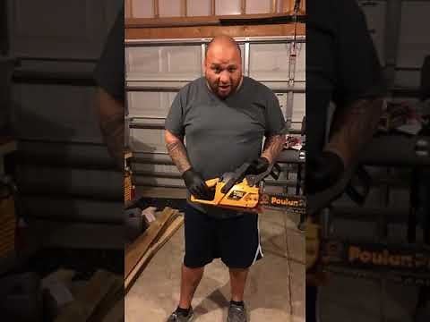 Poulan Pro how to start a 222 38cc chainsaw