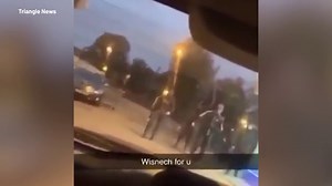 Video: Group fight with bats and brooms in brawl outside a Wetherspoons