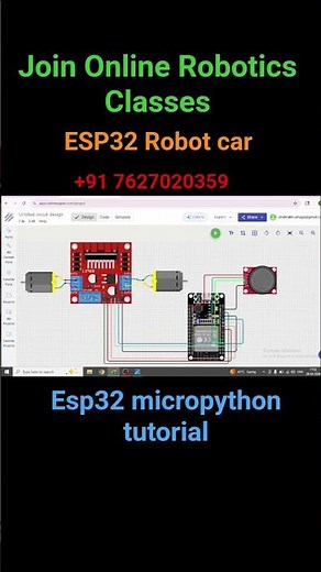 Esp32 joystick Robot Car | MicroPython +L298N#youtubeshorts#arduinoproject#iotprojects