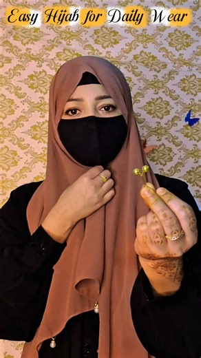 Easy hijab tutorial #hijabigirl #explore #hijabtutorial #hijabstyle ❤️ 🧕
