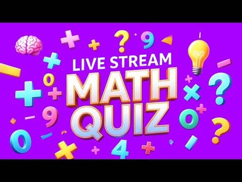 Competitve Math Quiz | LIVE Math | Puzzles | Patterns