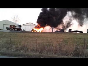 John Deere tractor fire
