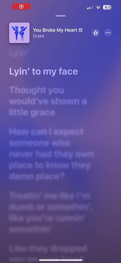 “You Broke My Heart” Drake #lyrics #lyricsvideo #drake #fyp #fypシ