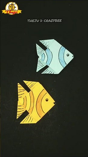 Easy paper fish | Origami fish | DIY paper fish | how to make paper fish