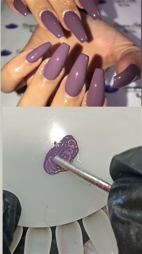 how to Make dusty purple colour nail polish at home #simplenails #nailart #nailpolish #virlshort
