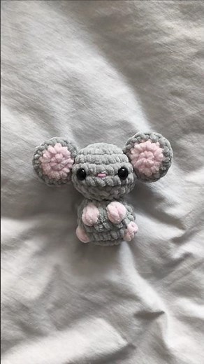 Heklani miš 🐭 #plisana #igracka #crochet #srbija #heklanje #mouse