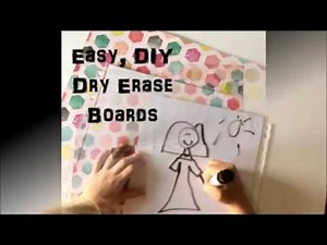 Easy, DIY Dry Erase Boards