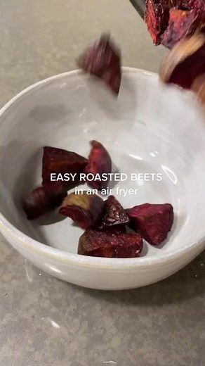 HACK - Roasted beets using an air fryer! These are AMAZING ❤️💖 | Claire Hodgins